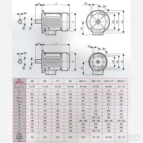 El. motor 4kW 4pol 3ph B5 IEC112